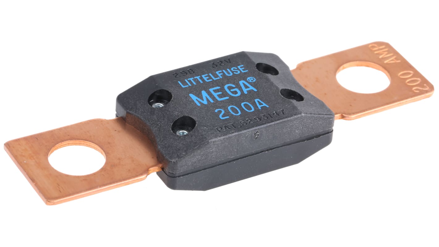 Fusibile per auto imbullonato Littelfuse, 200A, 32V cc, con lama Maxi