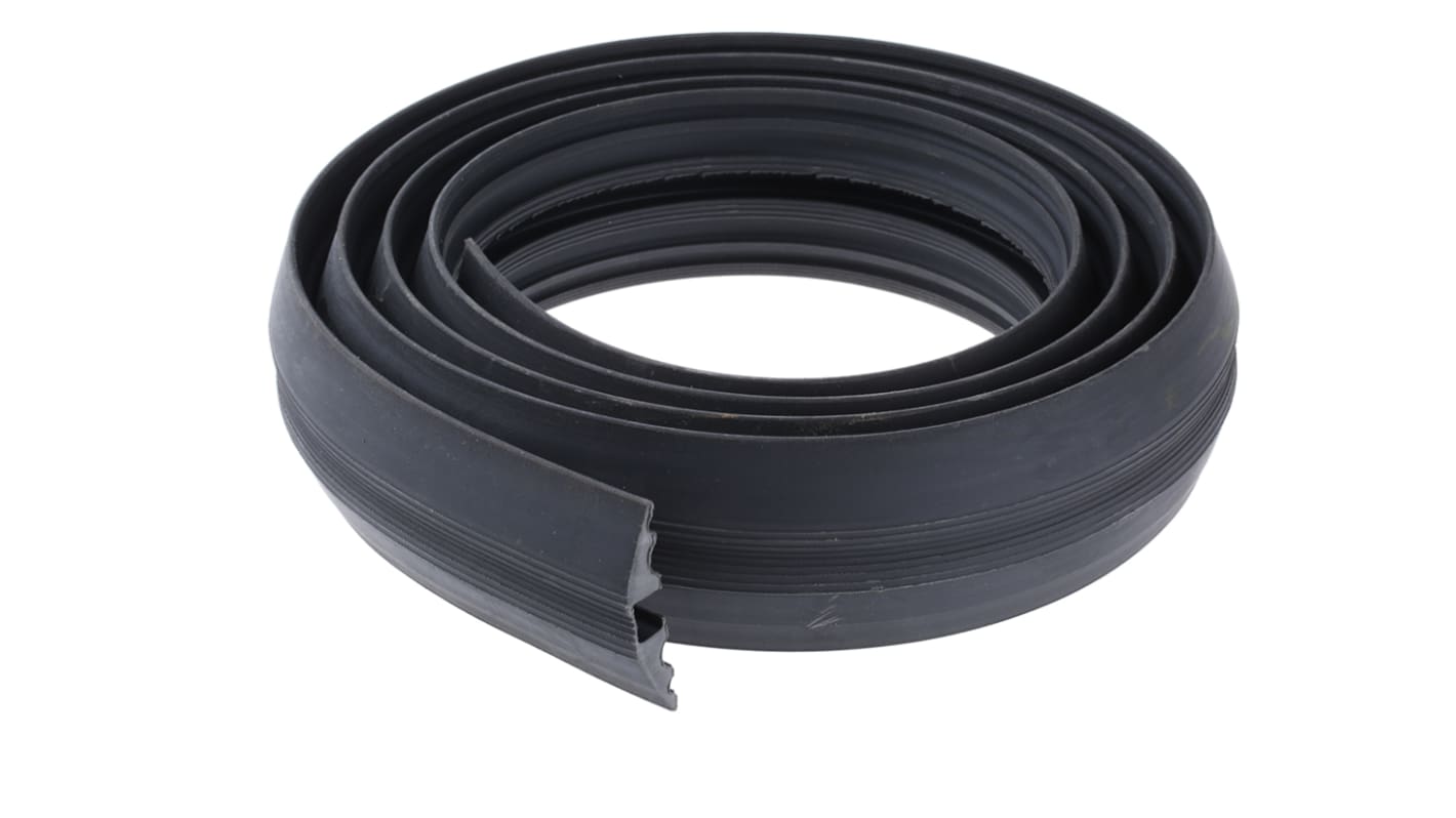 Canalina passacavi Vulcascot, colore Nero, Ø interno 14 x 8mm, lunghezza 3m, larghezza 68 mm