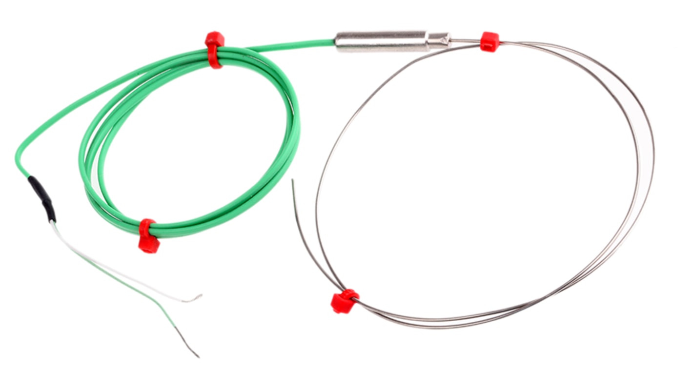 RS PRO Type K Thermocouple 500mm Length, 1mm Diameter → +1100°C