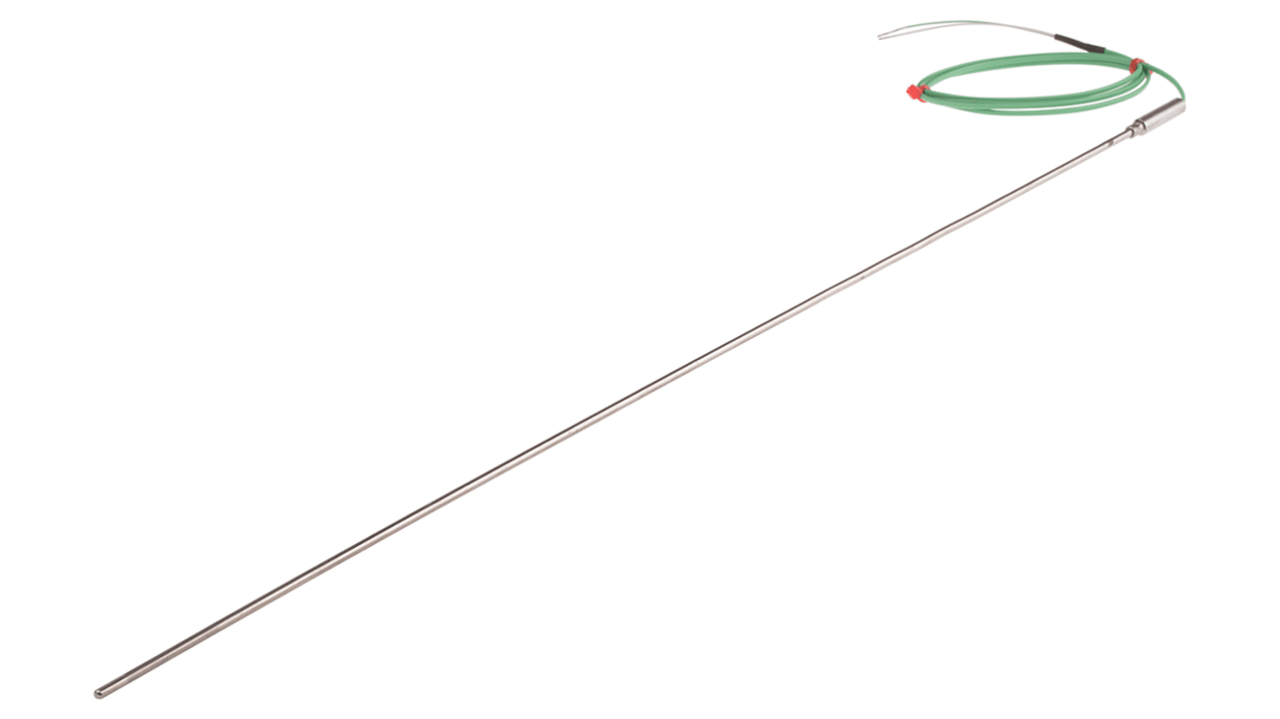 RS PRO Type K Thermocouple 500mm Length, 3mm Diameter → +1100°C