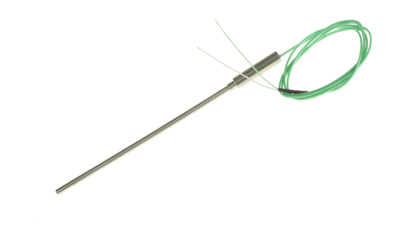 Termopar tipo K RS PRO, Ø sonda 4.5mm x 150mm, temp. máx +1100°C, cable de 1m, conexión Extremo de cable pelado