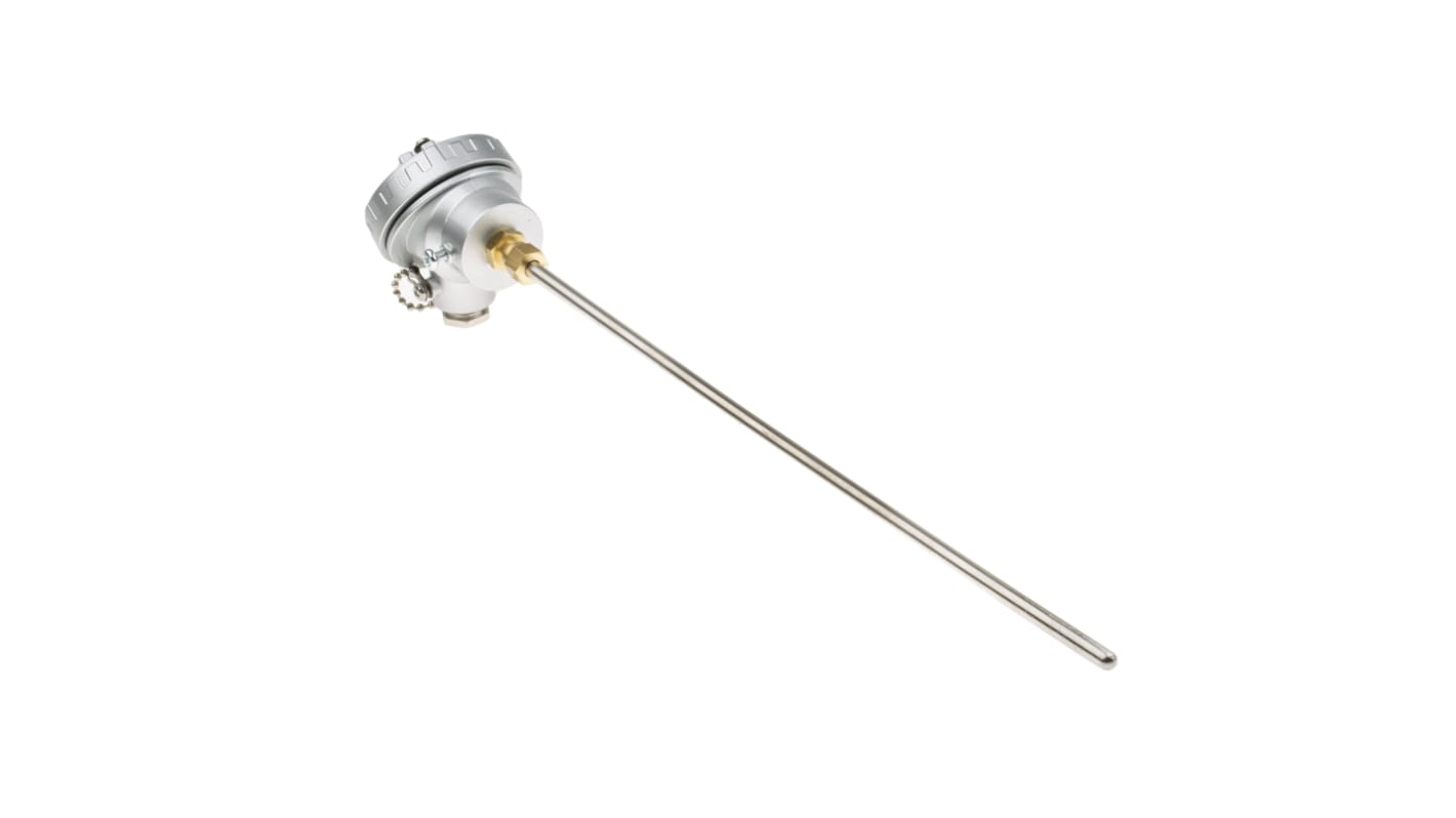 Thermocouple à isolation minérale RS PRO type K Ø 6mm, L 300mm, +1100°C max à Tête KNS compacte