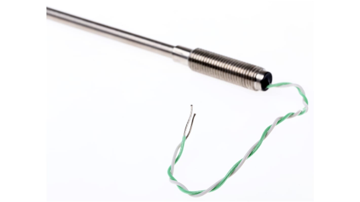 Thermocouple à isolation minérale RS PRO type K Ø 4.5mm, L 250mm, +1100°C max à Raccord dénudé