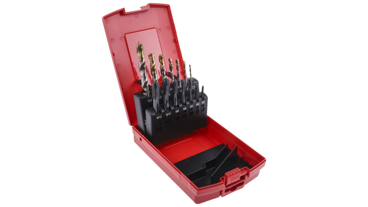 L113202 Dormer Tap & Drill Set, M12 Thread, Metric Standard, Hand Tap