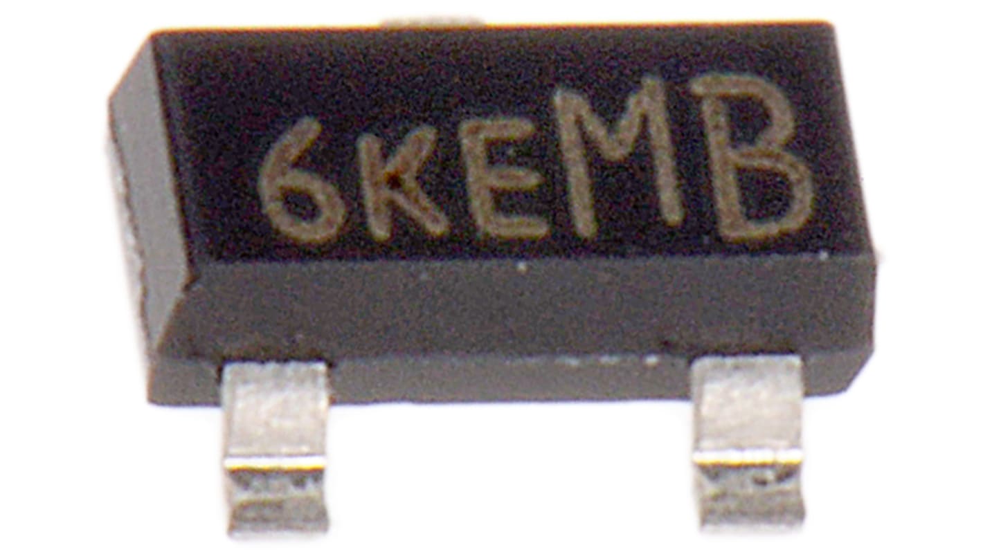 MOSFET Vishay, canale P, 10 Ω, 185 mA, SOT-23, Montaggio superficiale