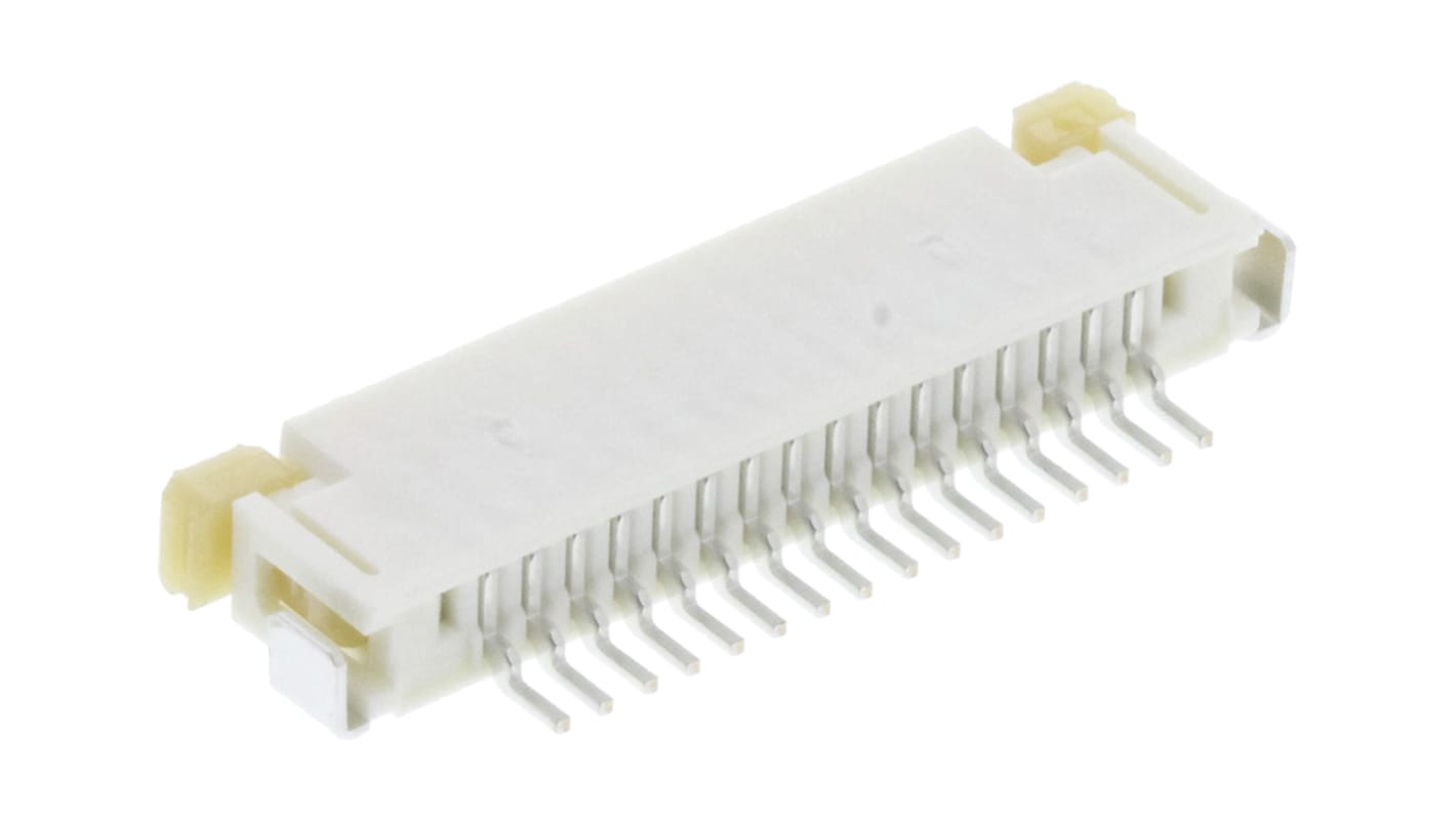 Connecteur FPC Molex série 52207, 16 Contacts pas 1mm, 1 Rangée(s), Femelle Angle droit