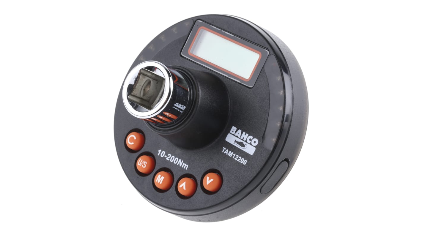 Bahco Digital Torque Tester, 10 → 200Nm, Square: 1/2in Drive, ±4 % Accuracy