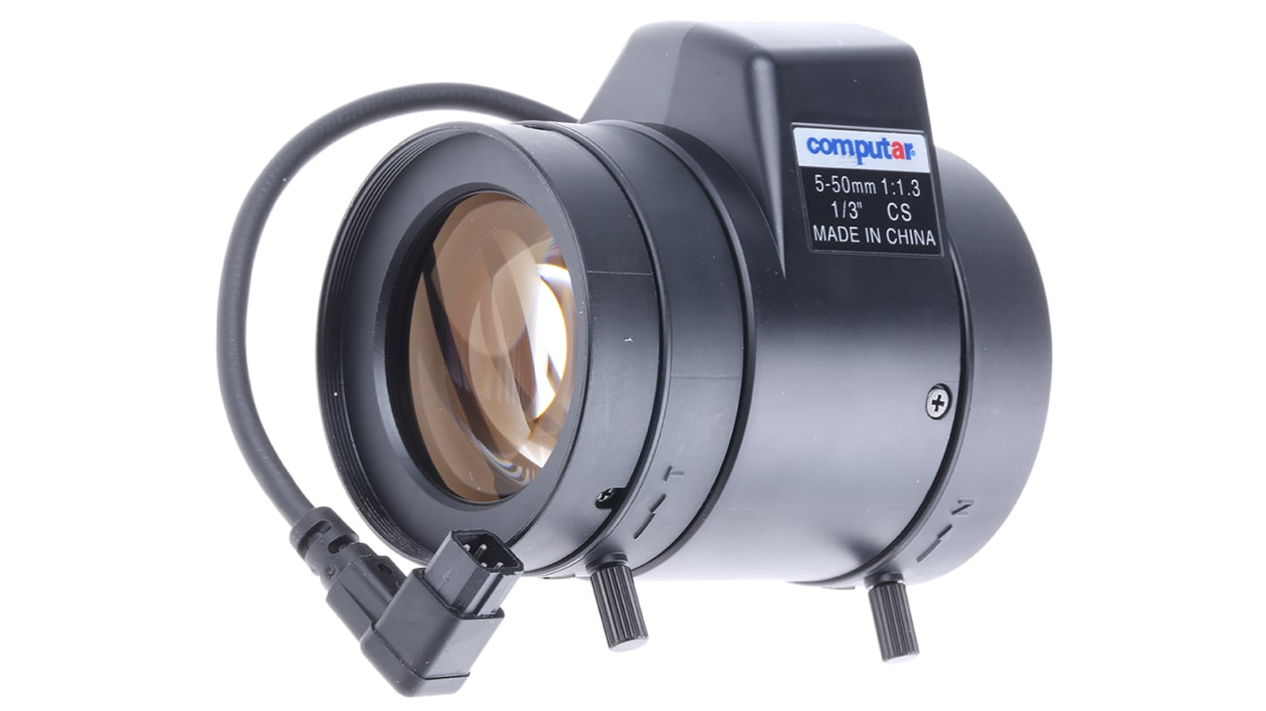 Computar CCTV-Linse 1/3Zoll, Manuell, F1.3-360C, 5 → 50mm Brennweite , ø 41.7mm
