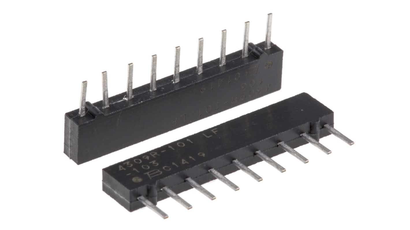 Bourns, 4600X 10kΩ ±2% Bussed Resistor Array, 8 Resistors, 1.13W total, SIP