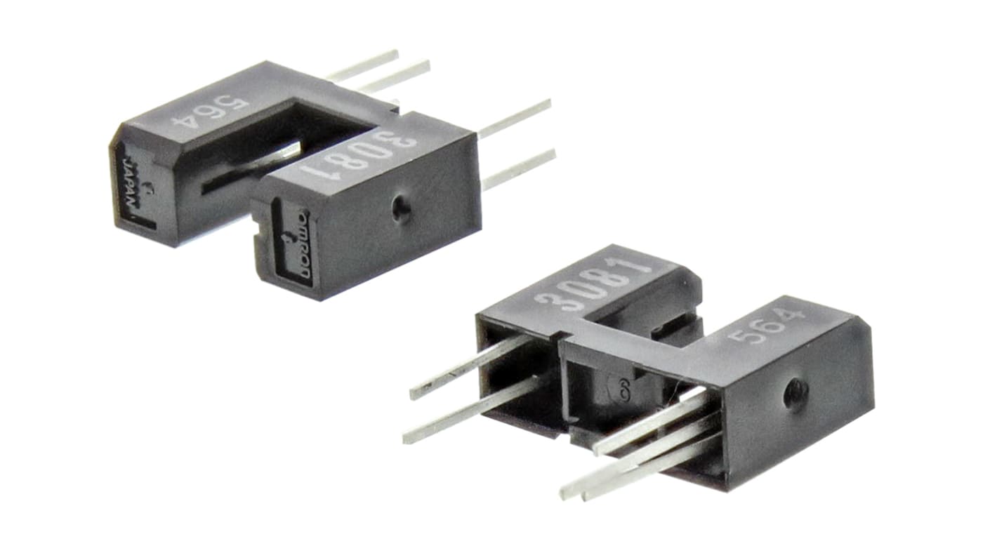 Omron EE-SX THT Phototransistor Gabel-Lichtschranke, Anstieg 3μs / Fallzeit 20μs, 5-Pin