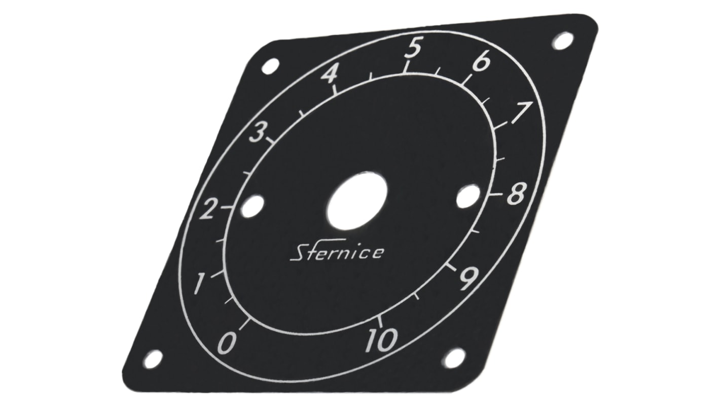 Ciferník reostatu, Panelový číselník, vnitřní průměr: 78mm, pro použití s: Reostat
