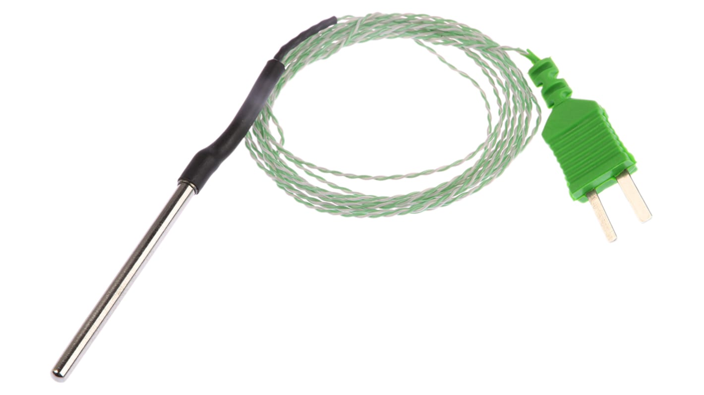RS PRO K Immersion Temperature Probe, 50mm Length, 4mm Diameter, +250