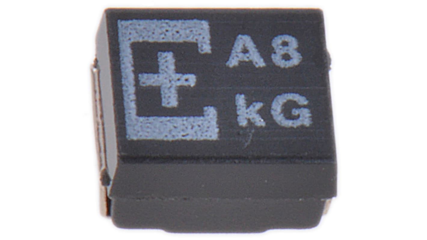 Panasonic 100μF Surface Mount Polymer Capacitor, 8V dc