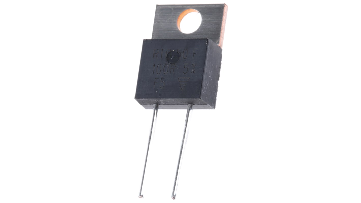 Vishay 100Ω Thick Film Resistor 50W ±5% RTO050F100R0JTE1