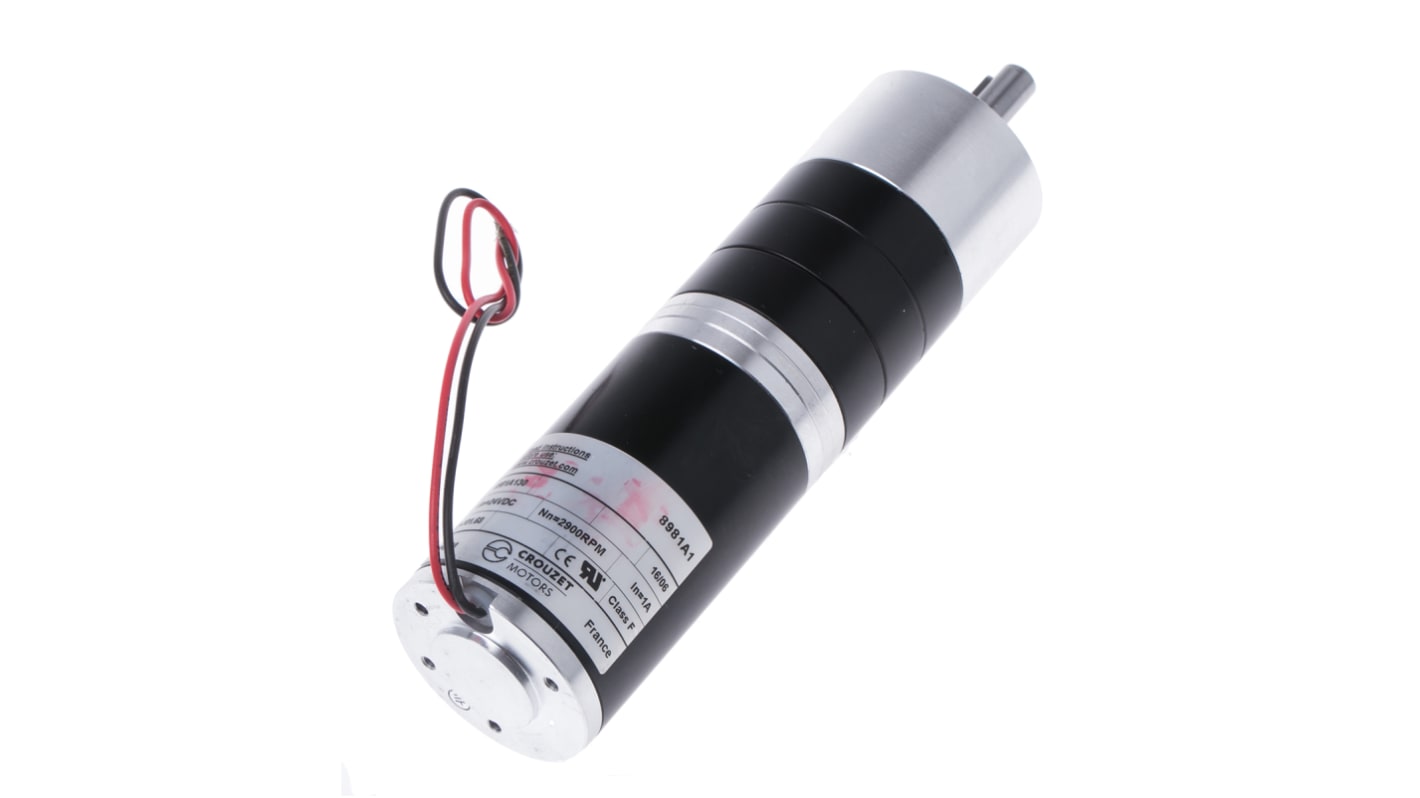 Crouzet Bürsten-Getriebemotor bis 15 Nm, 24 V dc / 20 W, Wellen-Ø 8mm