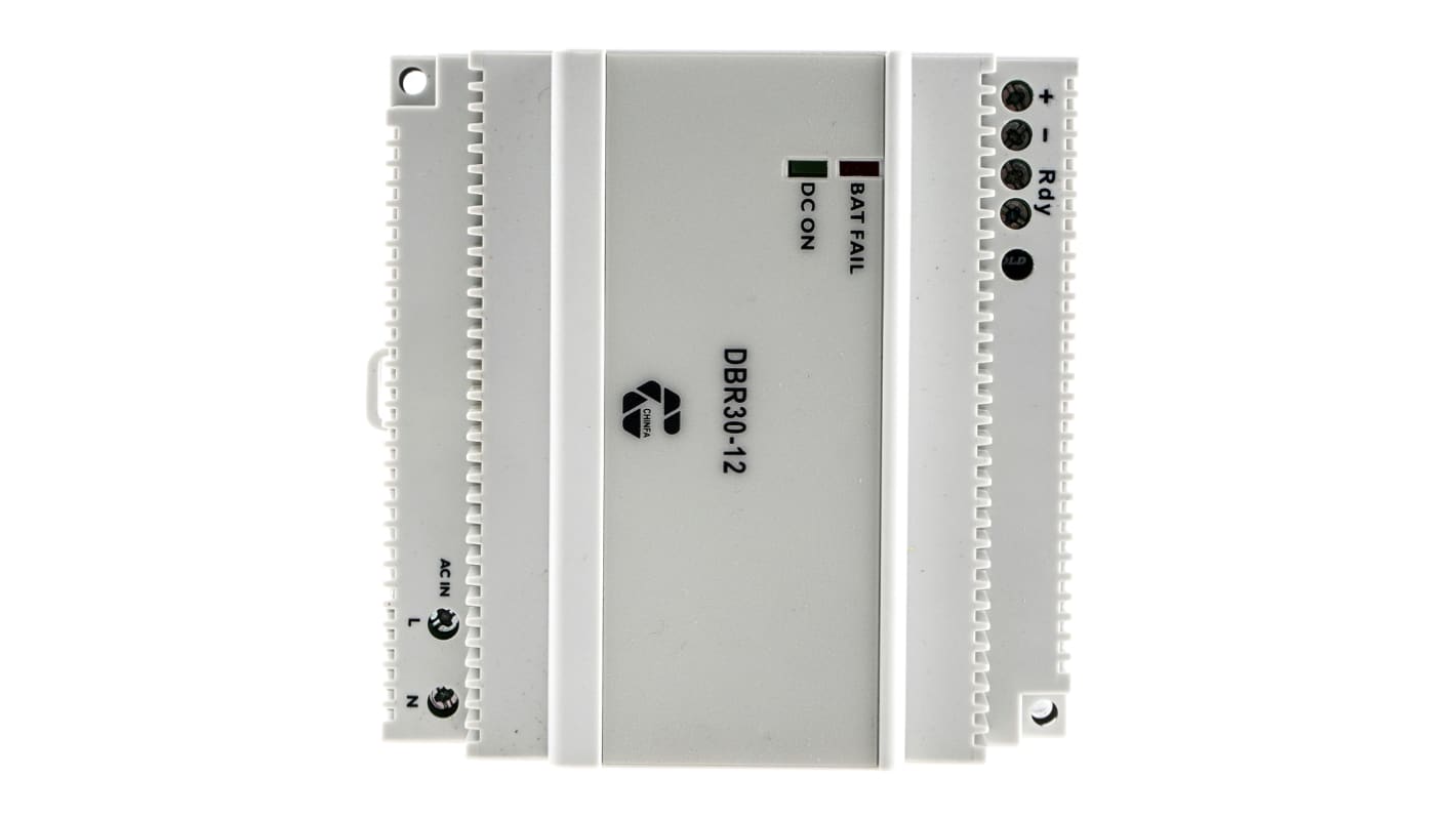 Chinfa Battery Charger DIN Rail Power Supply, 90 → 264V ac ac Input, 13.6V dc dc Output, 2.5A Output, 34W