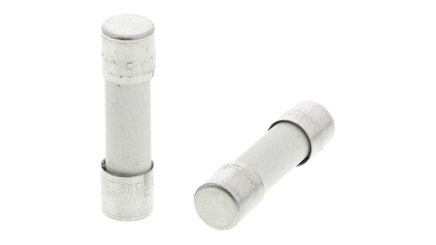 Schurter 12.5A T Ceramic Cartridge Fuse, 5 x 20mm