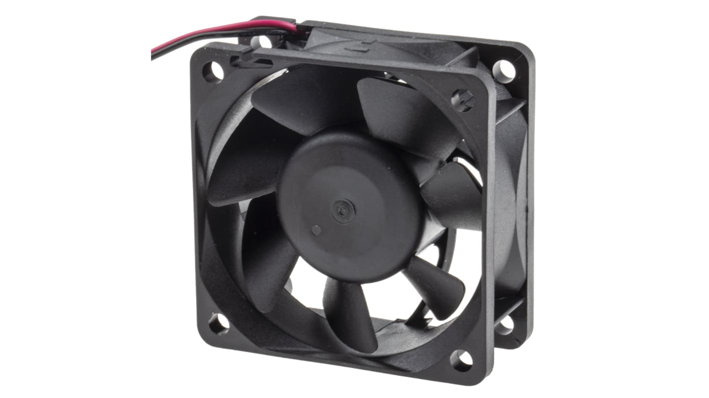 Ventilateur axial RS PRO 24 V c.c., 28cfm, 60 x 60 x 25mm, 3.9W