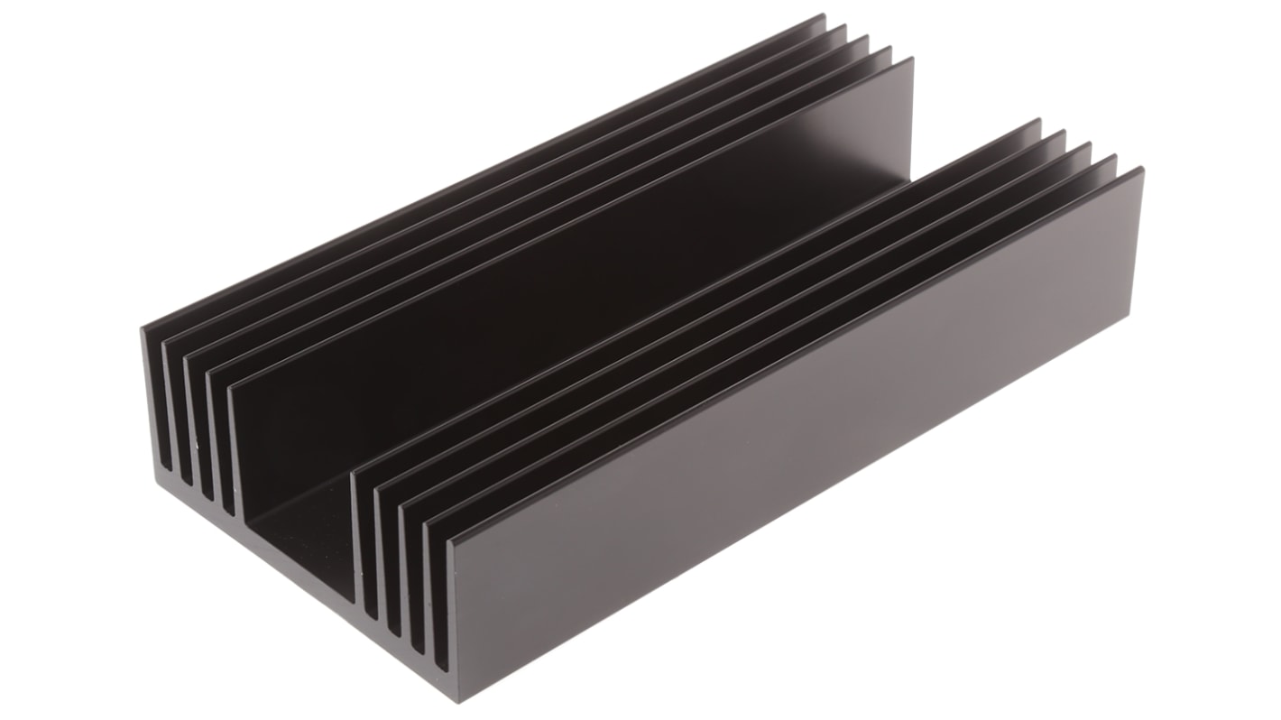 Heatsink, Universal Rectangular Alu, 0.5°C/W, 250 x 125 x 50mm RS