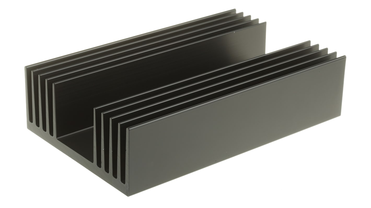 Heatsink, Universal Rectangular Alu, 0.59°C/W, 200 x 125 x 50mm