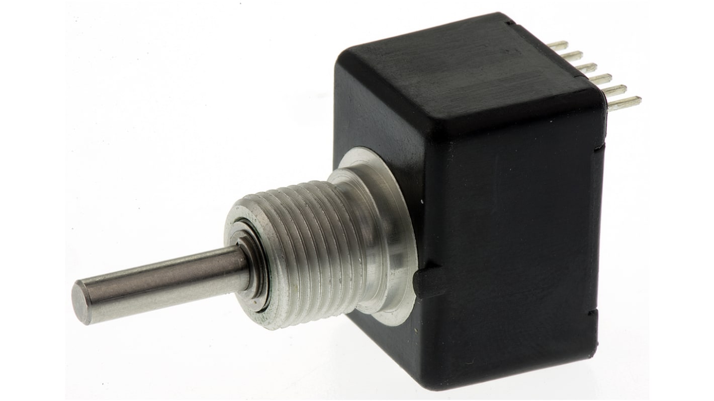 Bourns 1024 (Position) Pulse Absolute Mechanical Rotary Encoder with a 3.17 mm Plain Shaft (Not Indexed), Through Hole