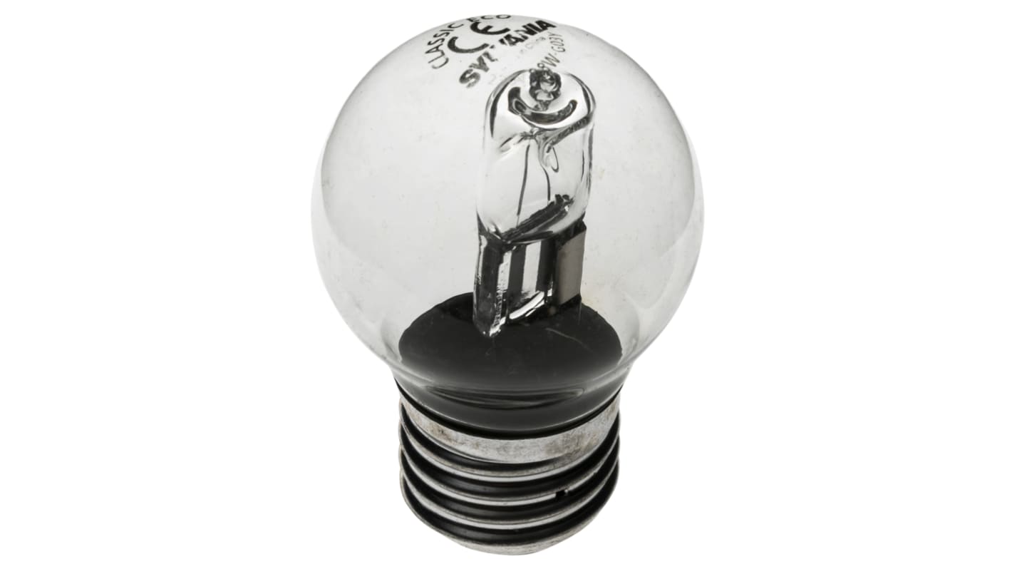 Sylvania 28 W Clear Halogen Bulb ES / E27, Globe, 230 V, 46mm
