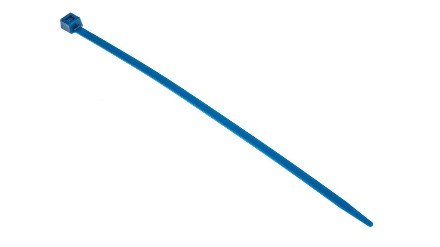 Fascette fermacavi HellermannTyton in ETFE, 201mm x 4,7 mm, col. Blu