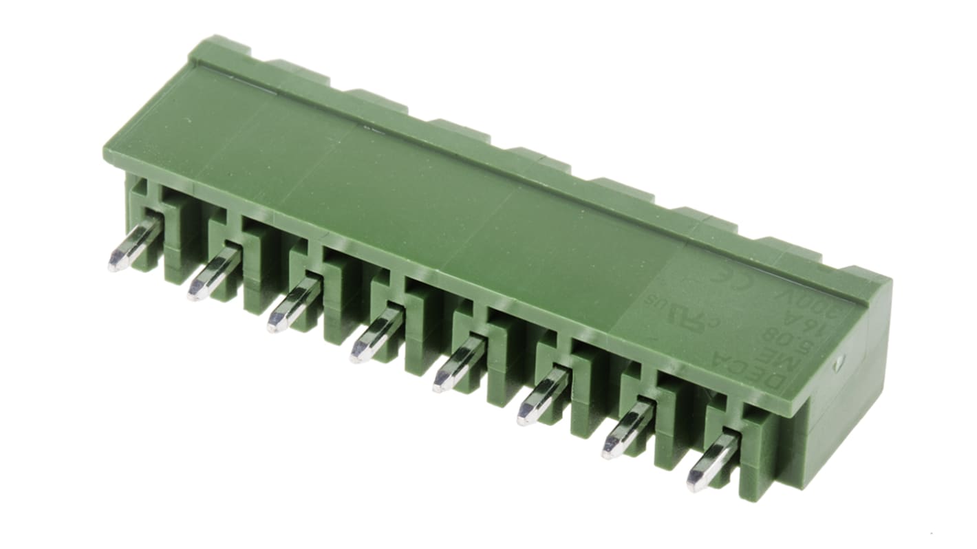 RS PRO 5.08mm Pitch 8 Way Pluggable Terminal Block, Header, Through Hole, Solder Termination