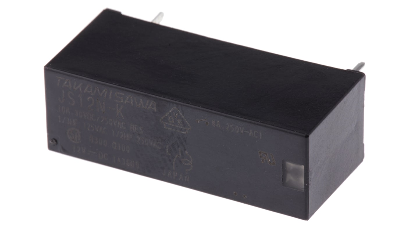 Fujitsu PCB Mount Non-Latching Relay, 12V dc Coil, 8A Switching Current, SPDT