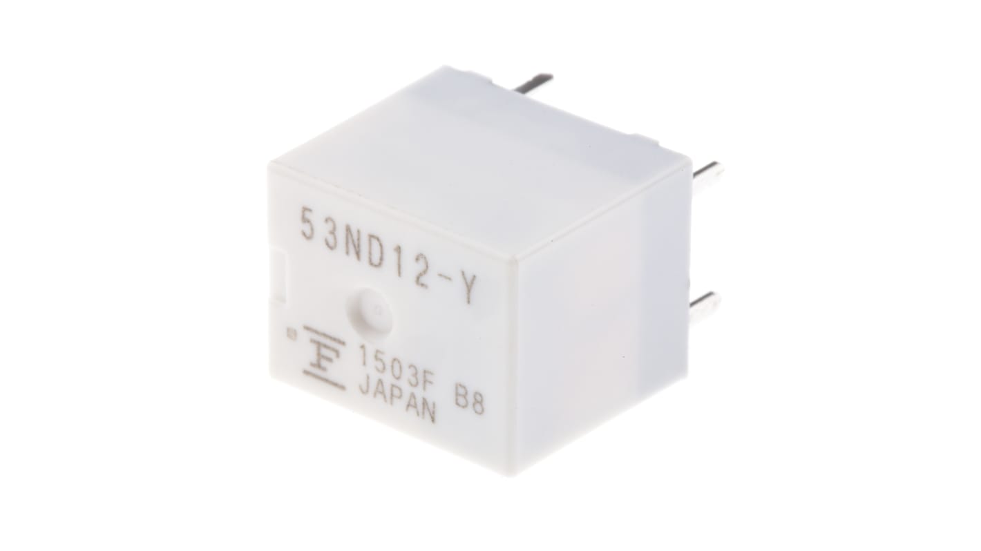 Fujitsu PCB Mount Automotive Relay, 12V dc Coil Voltage, 30A Switching Current, SPST