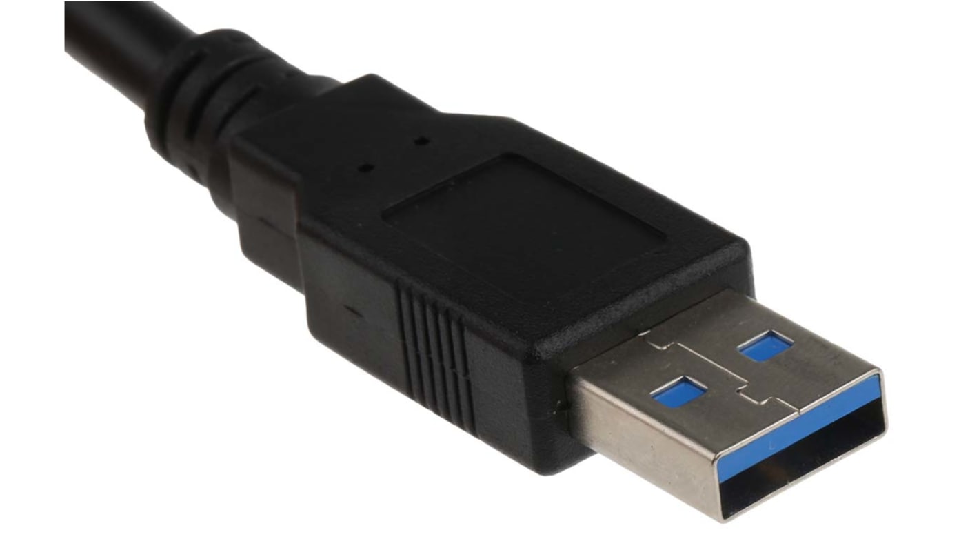 Cable USB 3.0 Roline, con A. USB A Macho, con B. USB B Macho, long. 3m, color Negro