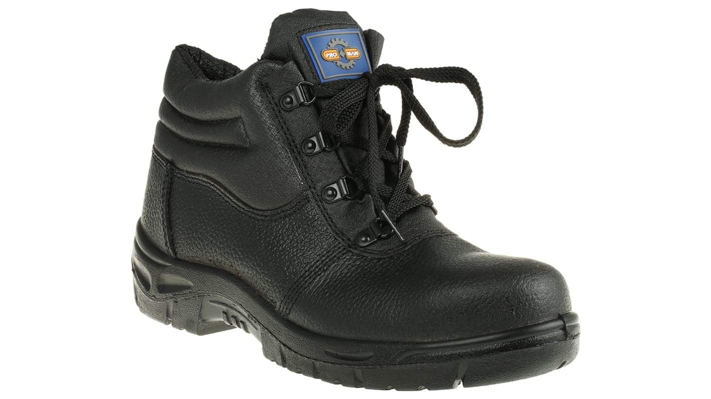 Rockfall Black Steel Toe Capped Men's Safety Boots, UK 7, EU 41