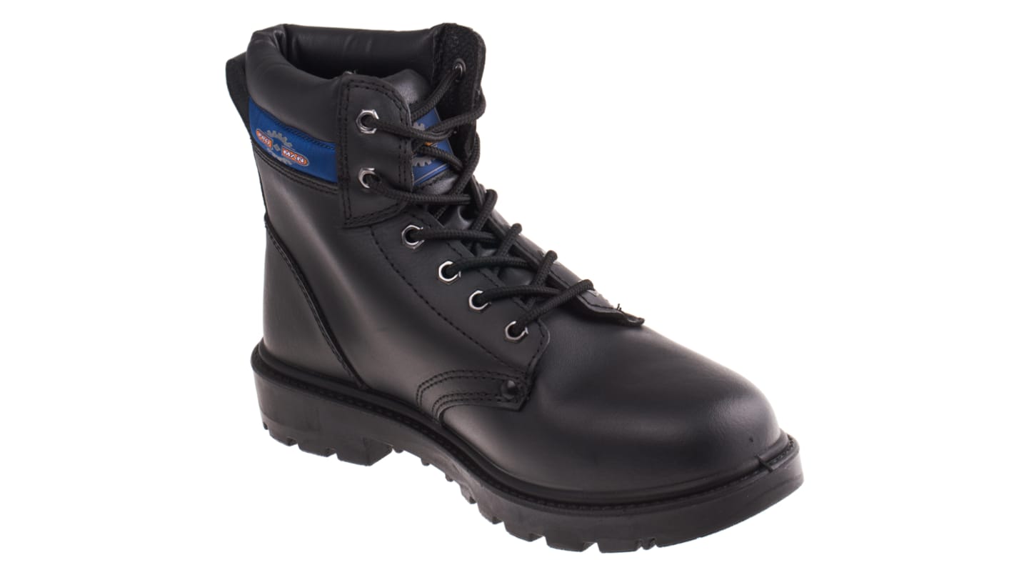 RS PRO Black Steel Toe Capped Men's Safety Boots, UK 7, EU 41