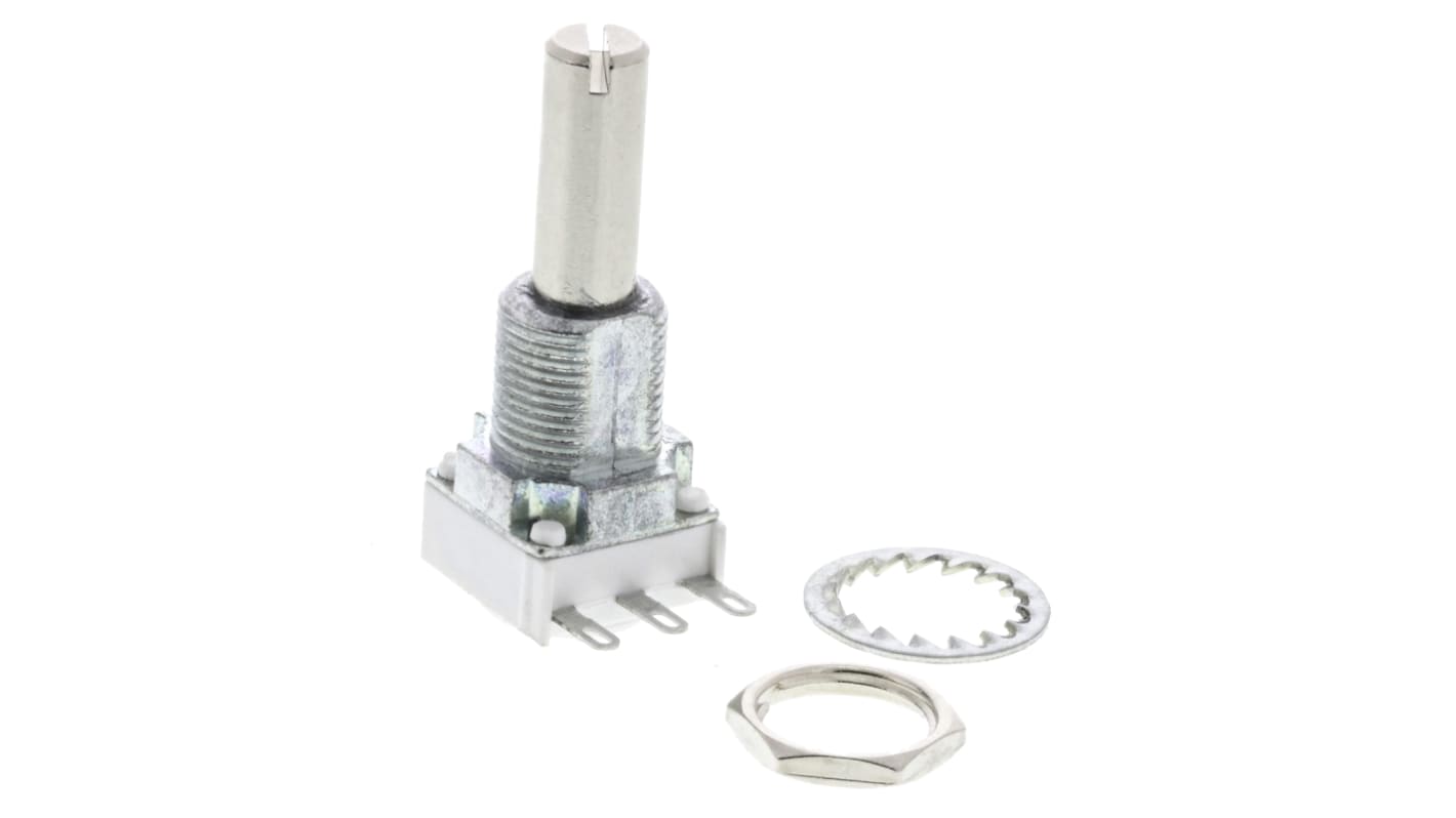 Vishay P11S, Tafelmontage  Dreh Potentiometer 100Ω ±10% / 1W , Schaft-Ø 6 mm