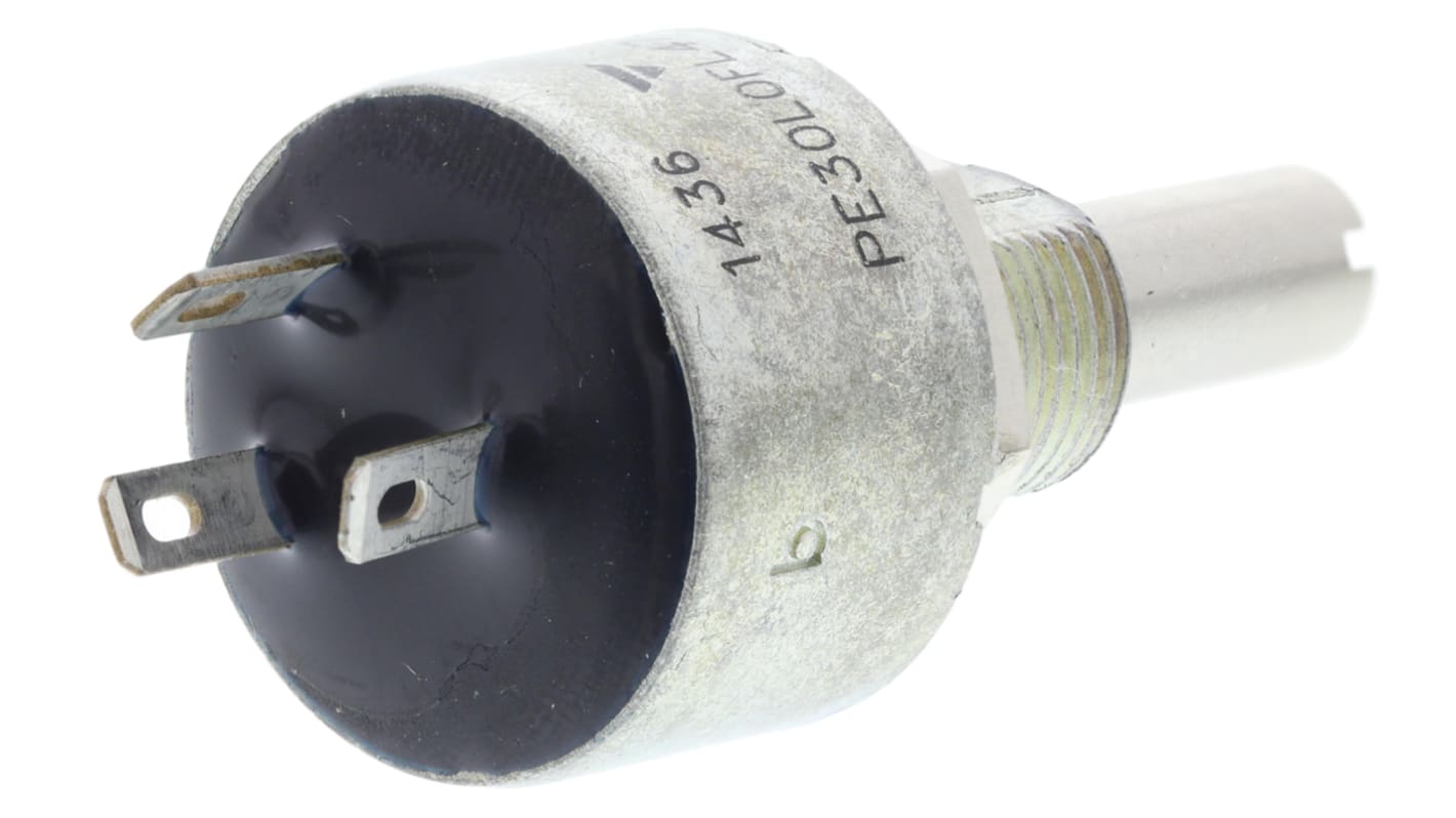 Vishay PE30, Tafelmontage  Dreh Potentiometer 47kΩ ±10% / 1.91W , Schaft-Ø 6 mm