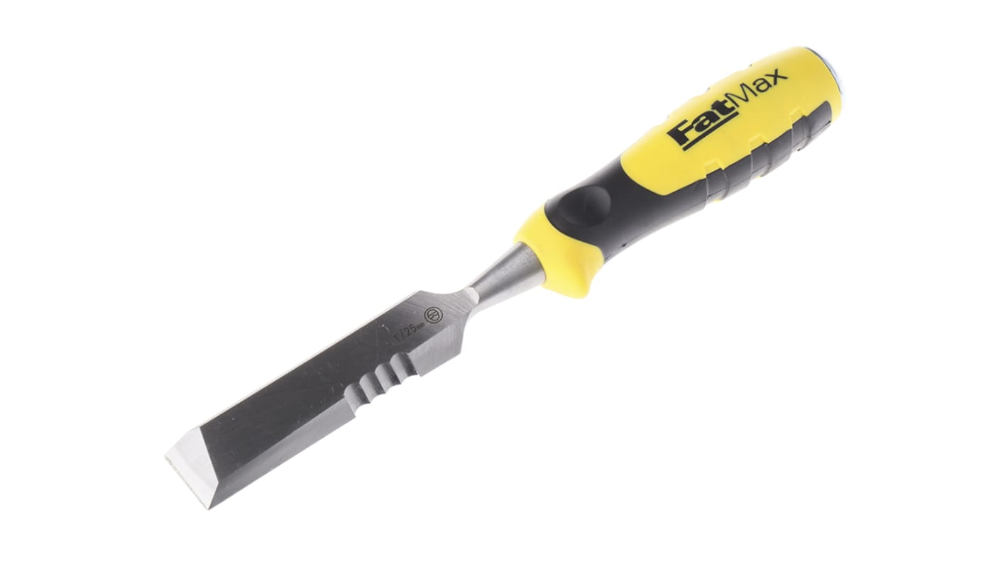 Stanley Carbon Steel Wood Chisel, 116mm Length, 25.0 mm Blade Width