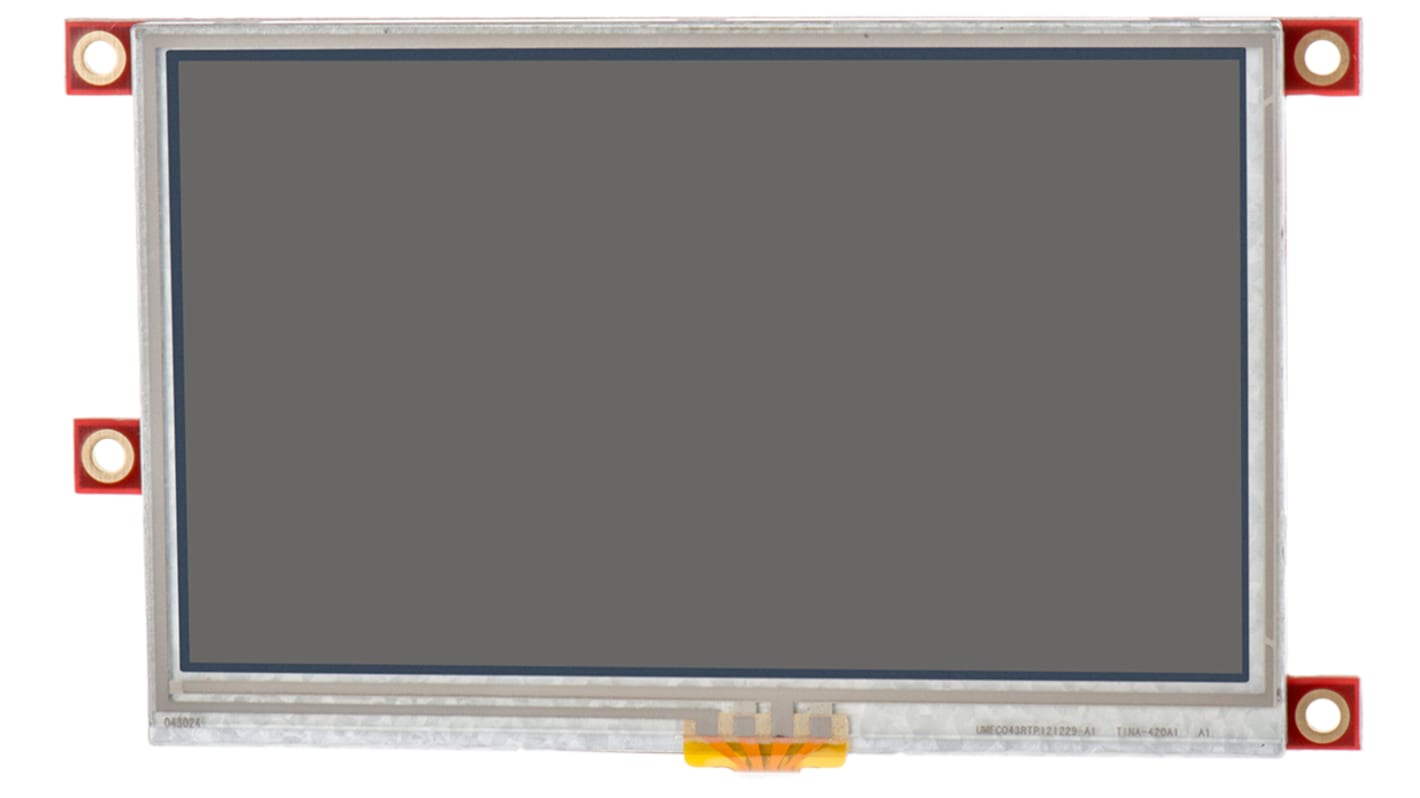4D Systems Raspberry Piディスプレイ, 4.3インチ, 抵抗膜タッチスクリーン, PICASO 4DGL Starter Kit, SK-43PT-PI