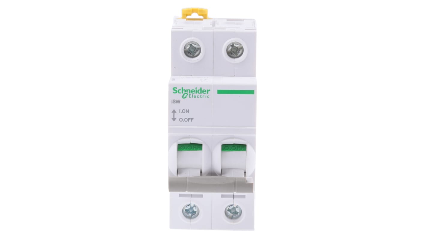 Interruptor seccionador, 2P, 2 NA, Corriente 40A, IP20 Acti 9