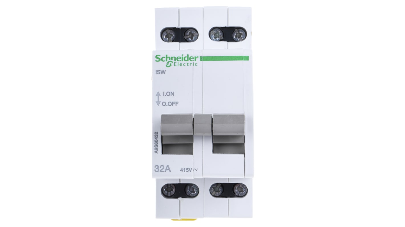 Interrupteur-sectionneur Schneider Electric Acti 9 iSW, 4 P, 32A, 415V