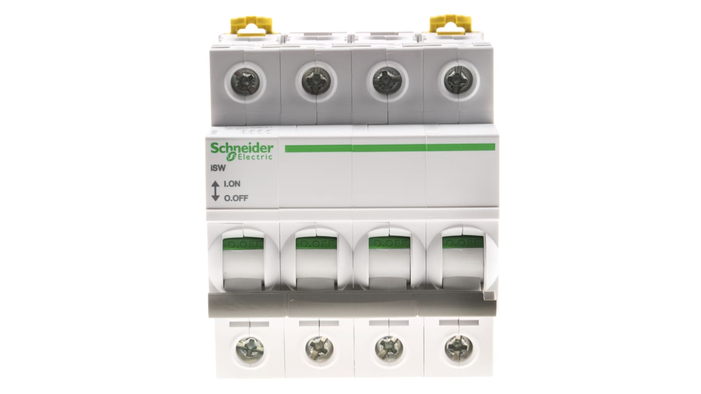 Schneider Electric アイソレータスイッチ 4P極 MAX: 63A Acti 9