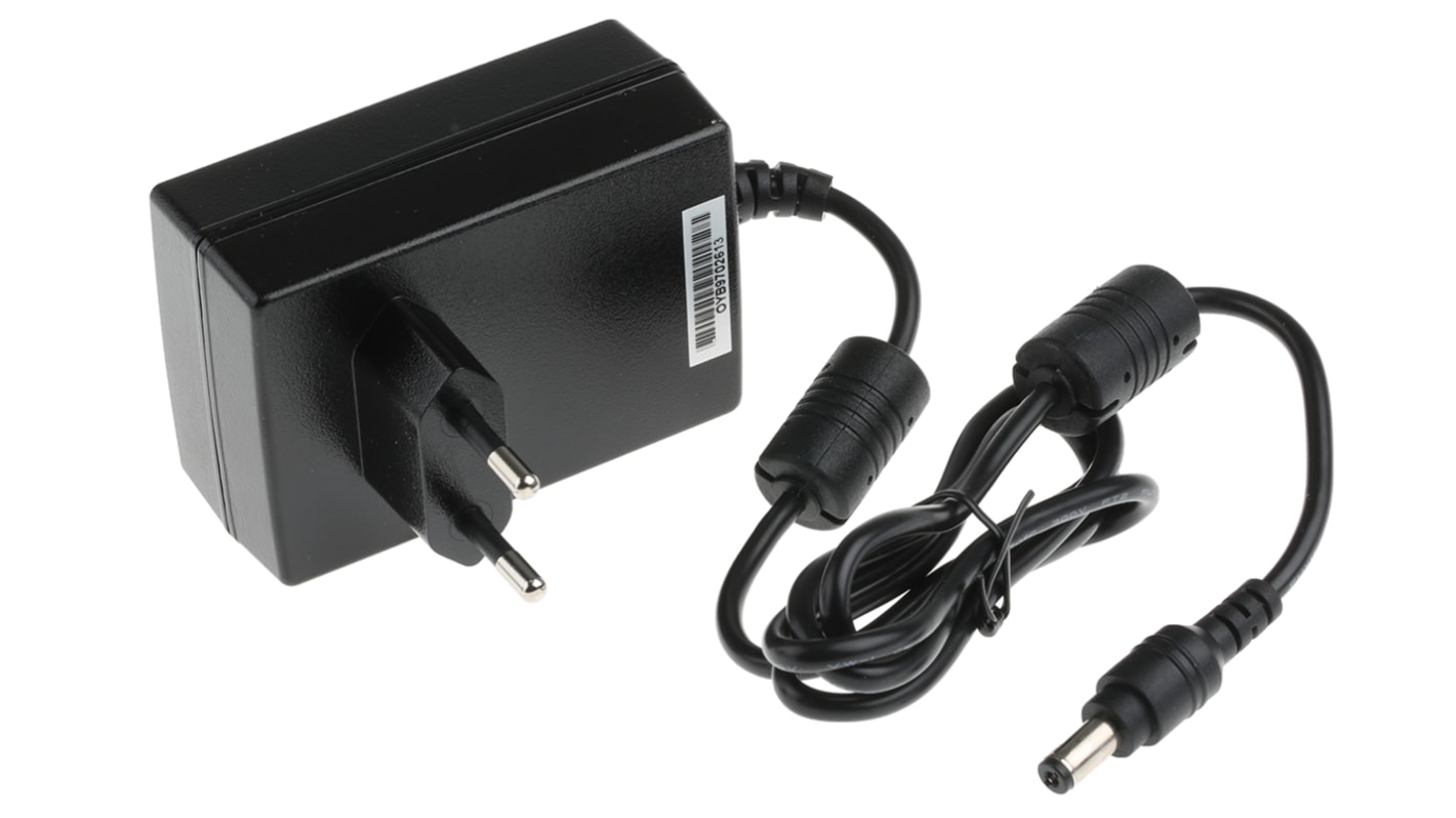 Mean Well 36W Plug In Power Supply 24V dc Output, 1.5A Output