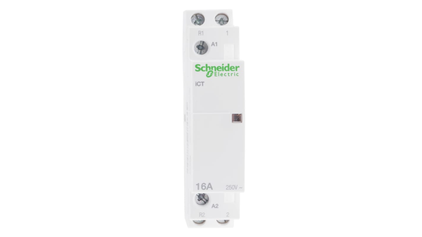 Contattore Schneider Electric, serie iCT, 2 poli, 1 NO + 1 NC, 16 A, bobina 230 V ca