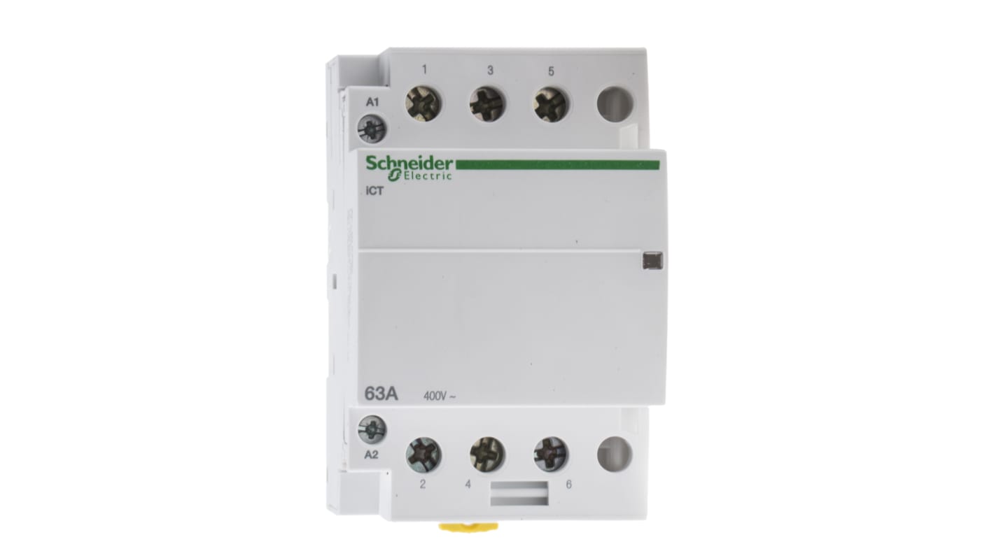 Contattore Schneider Electric, serie iCT, 3 poli, 3 NA, 63 A, bobina 230 V ca