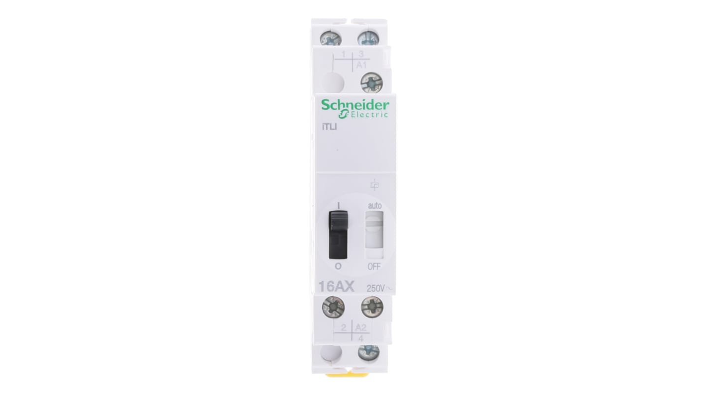 Relè di potenza Schneider Electric serie ITLi, SPDT, bobina 110 V dc, 230 → 240V ca, Guida DIN