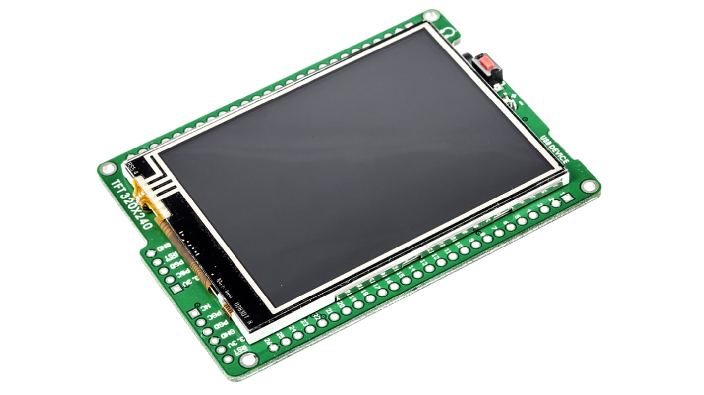 MikroElektronika MIKROE-607 2.8tommer TFT farvedisplay Udviklingskort med PIC18F87J50 til MicroProg