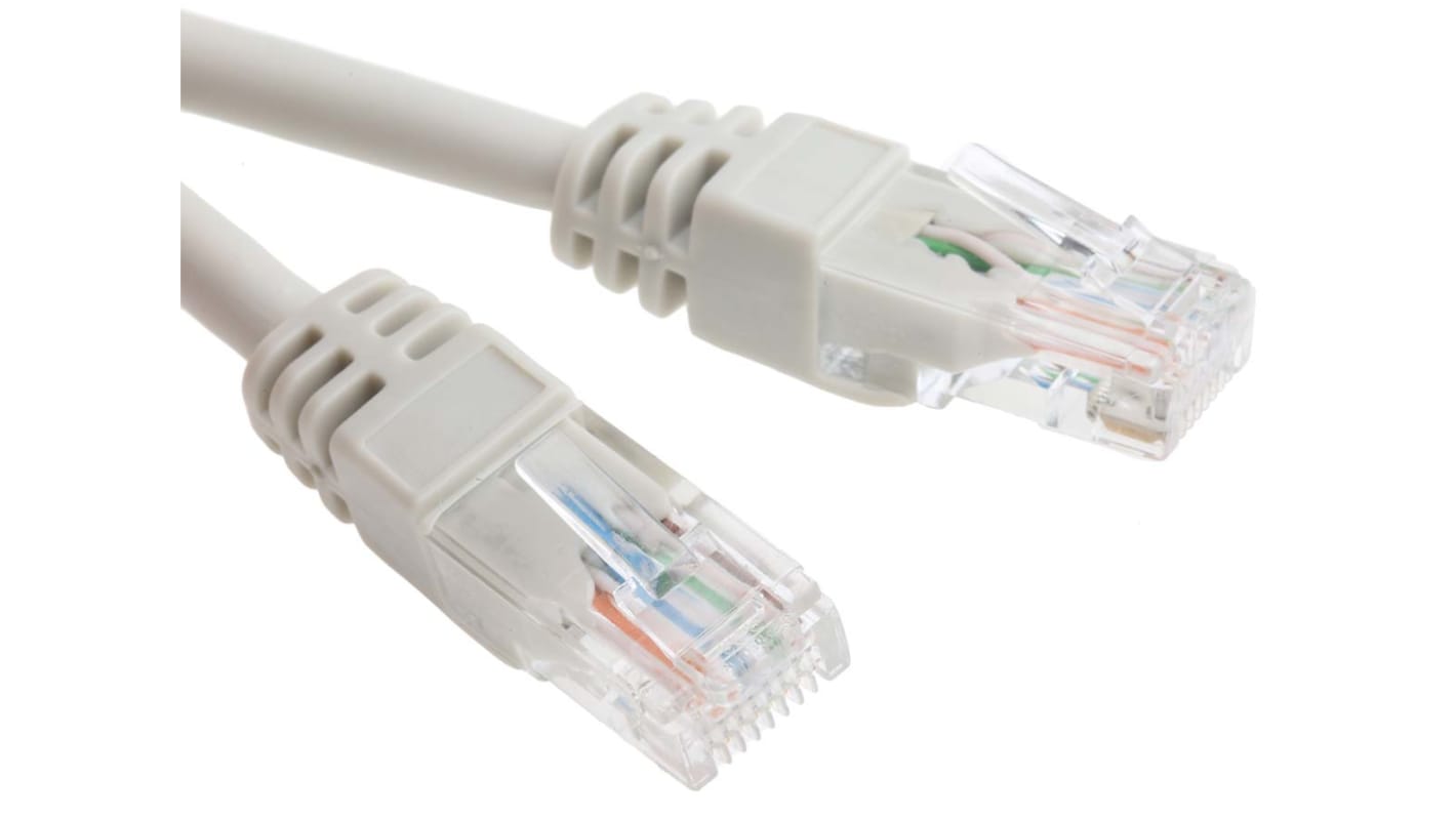 Câble Ethernet catégorie 6 U/UTP RS PRO, Gris, 15m LSZH Avec connecteur