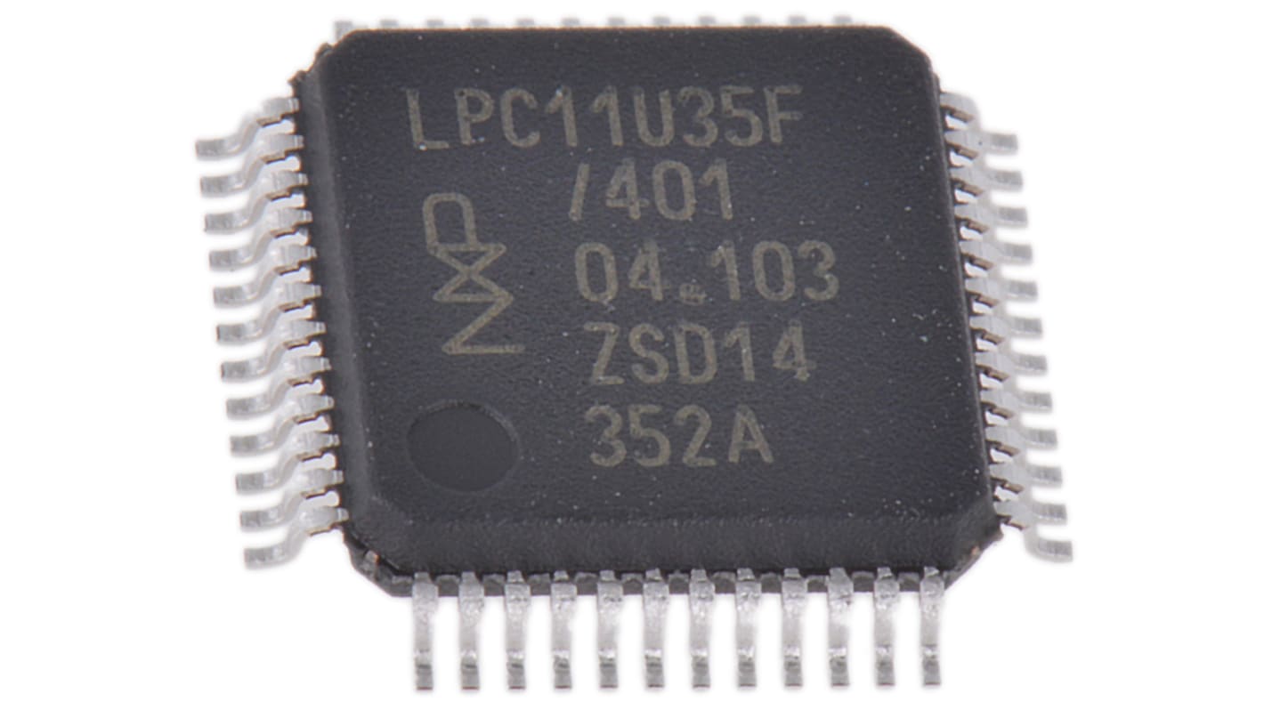 NXP LPC11U35FBD48/401, 32bit ARM Cortex M0 Microcontroller, LPC11U, 50MHz, 64 kB Flash, 48-Pin QFP