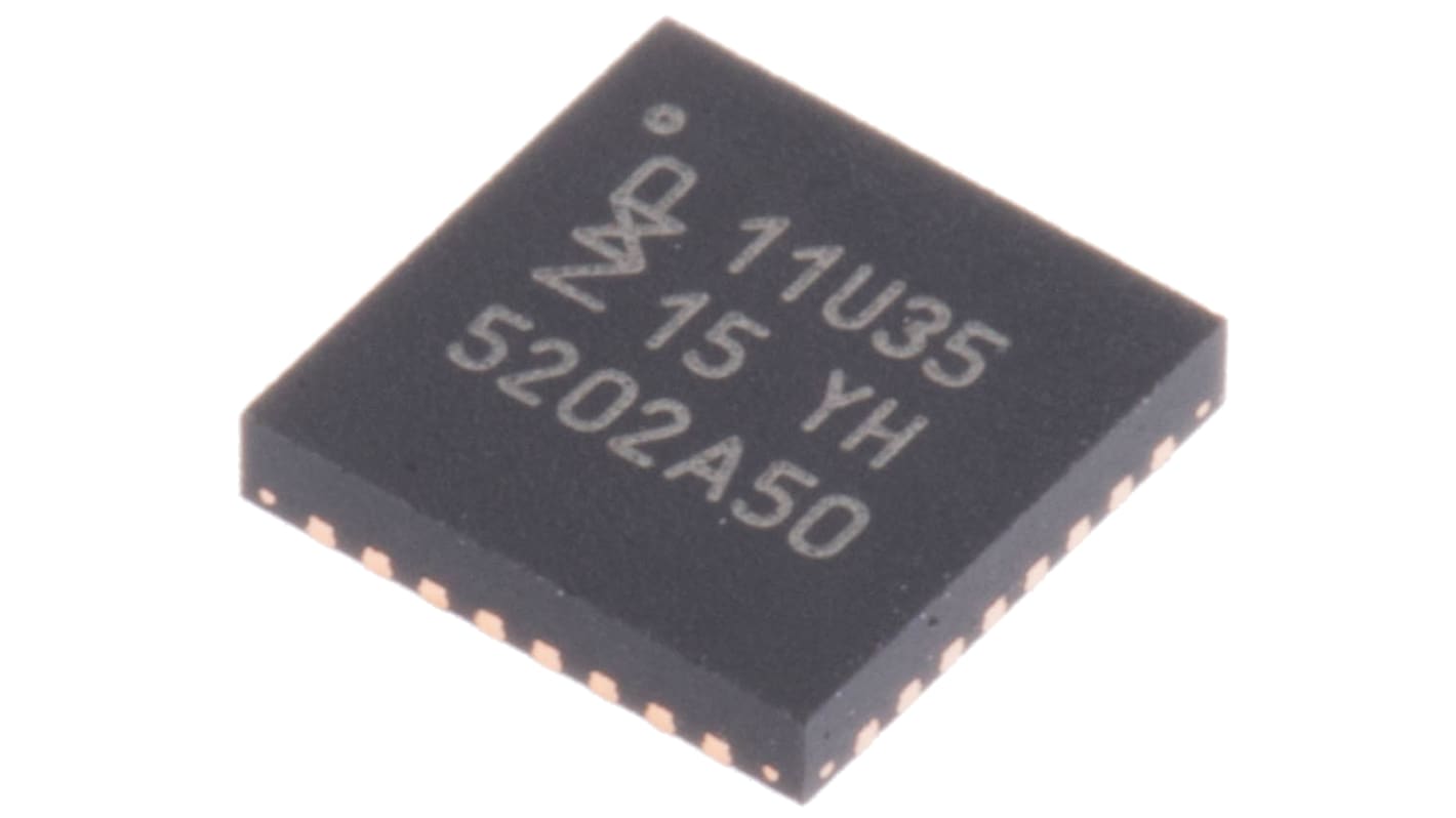 NXP Mikrovezérlő LPC11U, 33-tüskés QFN, 12 kB RAM, 32bit bites