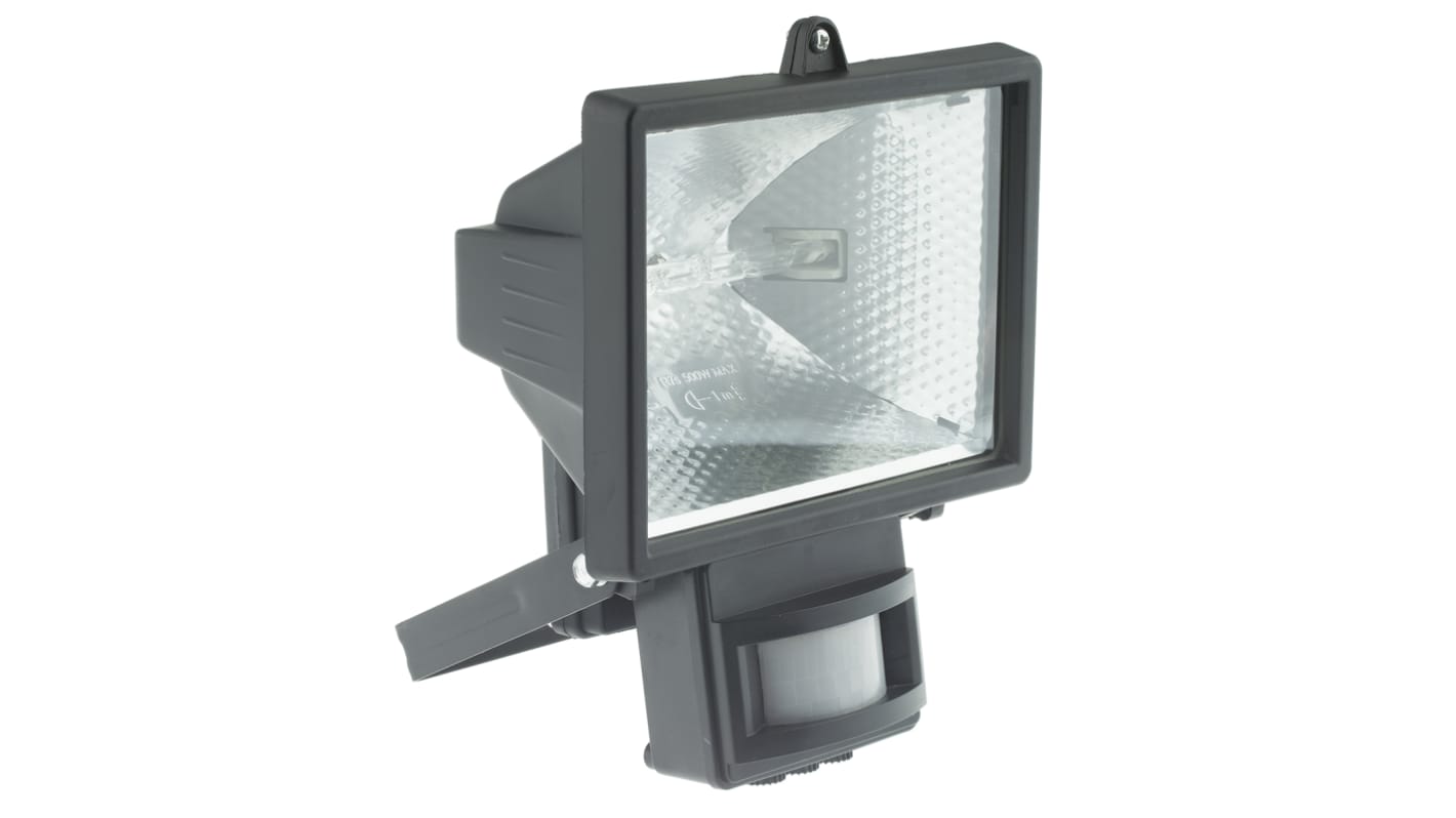 IP44 PIR switched halogen flood,500W