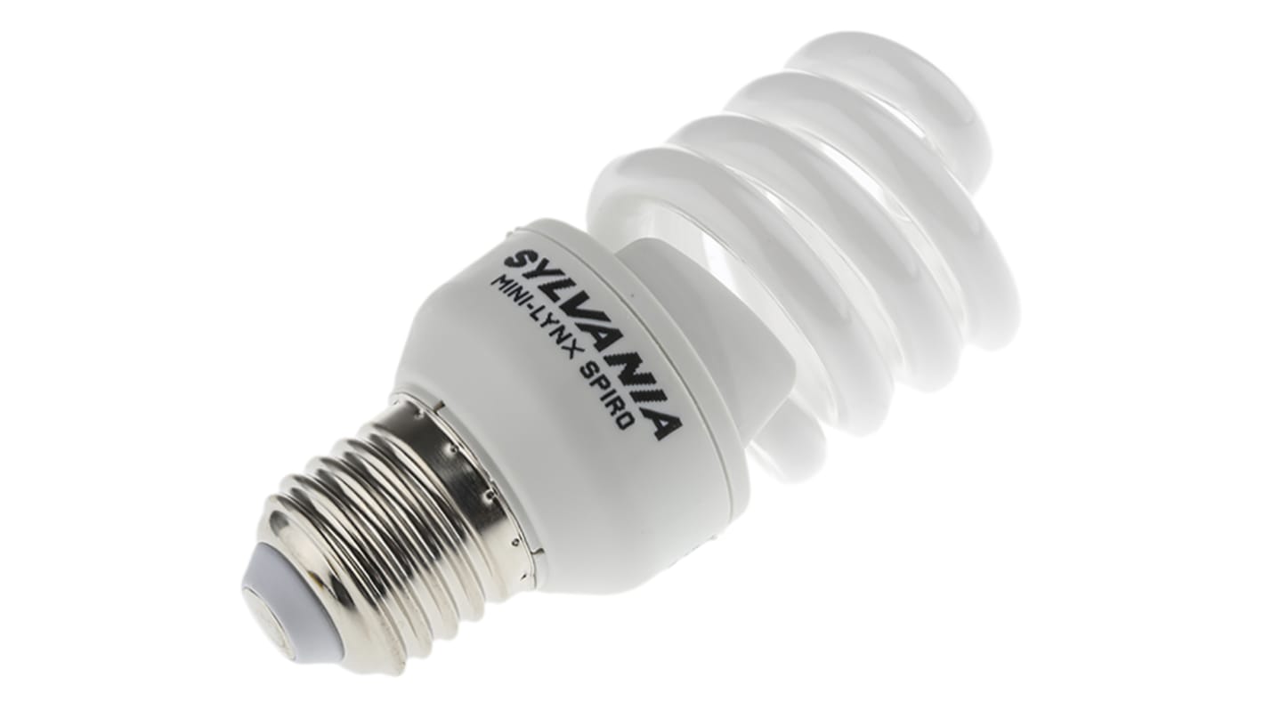 E27 Spiral Shape CFL Bulb, 15 W, 2700K